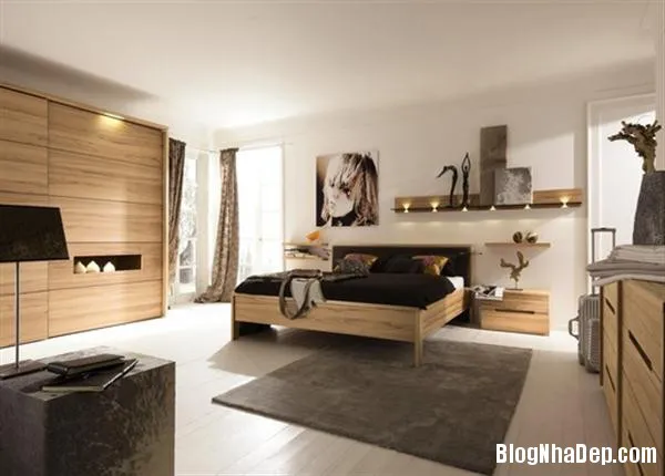 Những thiết kế giường ngủ bằng gỗ sang trọng và hiện đại