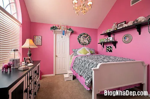 b91120ed0a527be8f7f919905cc28e97 Phòng ngủ màu hồng ngọt ngào đáng yêu cho bé