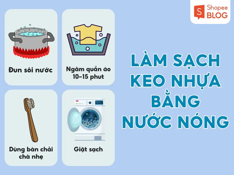 10+ cách tẩy keo nhựa trên quần áo sạch nhanh chóng tại nhà