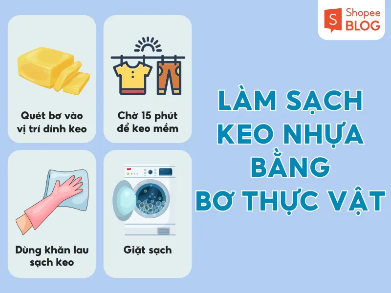 10+ cách tẩy keo nhựa trên quần áo sạch nhanh chóng tại nhà