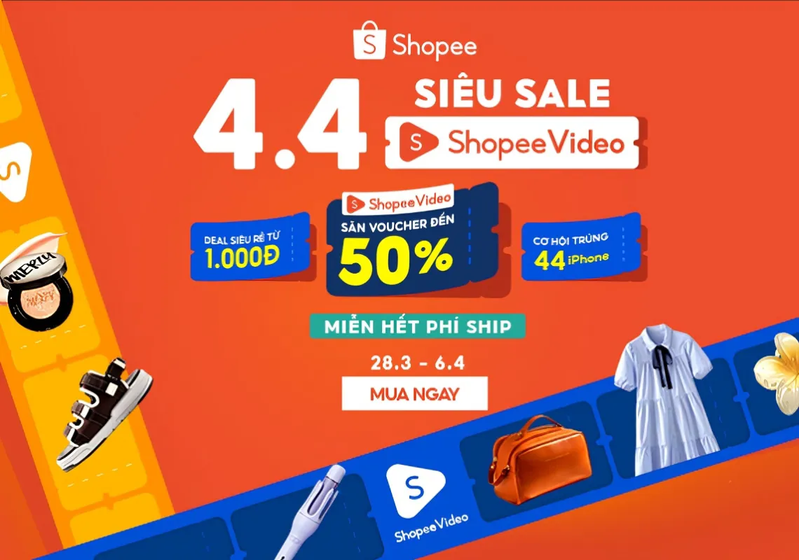 10 hot deals không thể bỏ lỡ khi săn sale Shopee 4.4