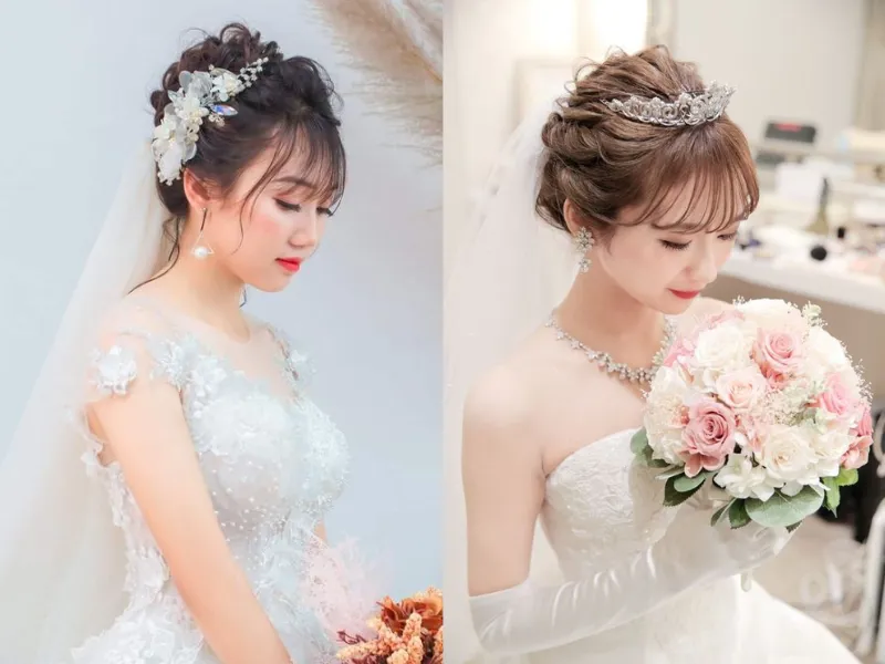 13+ kiểu tóc cô dâu nổi bật, lộng lẫy cho ngày cưới