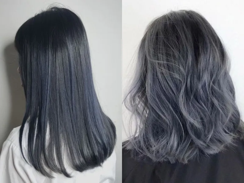 15+ màu nhuộm tóc xanh đen trendy cực tôn da