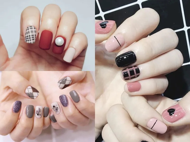 20+ mẫu nail caro trendy, xinh xắn, ấn tượng cho các nàng