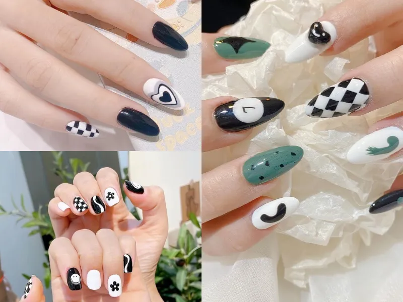 20+ mẫu nail caro trendy, xinh xắn, ấn tượng cho các nàng