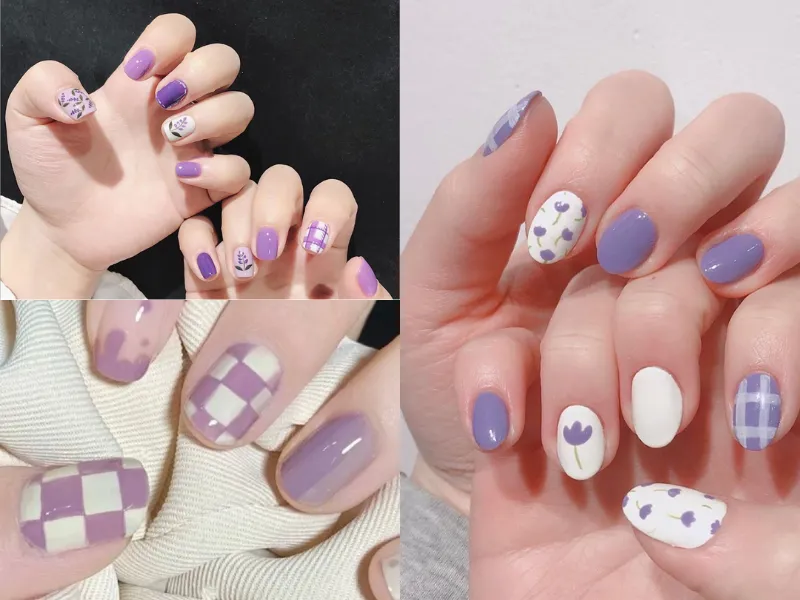 20+ mẫu nail caro trendy, xinh xắn, ấn tượng cho các nàng