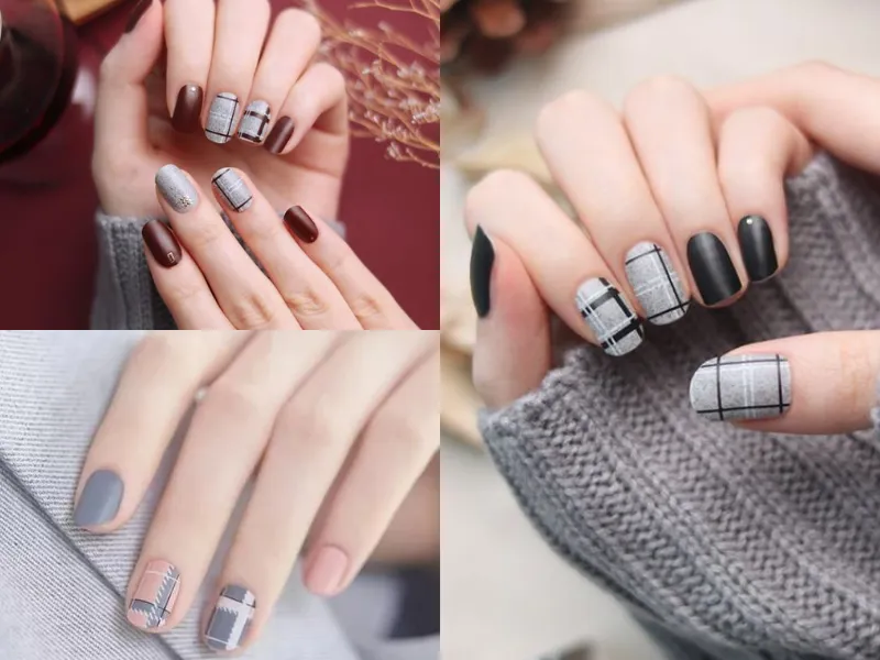 20+ mẫu nail caro trendy, xinh xắn, ấn tượng cho các nàng