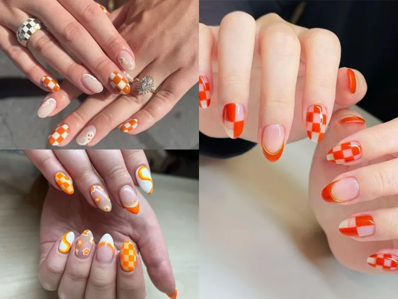 20+ mẫu nail caro trendy, xinh xắn, ấn tượng cho các nàng