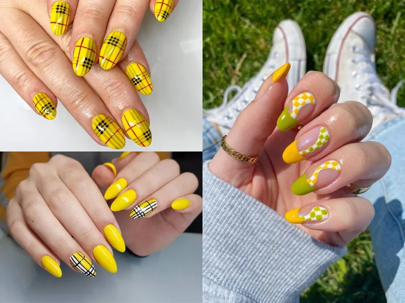 20+ mẫu nail caro trendy, xinh xắn, ấn tượng cho các nàng