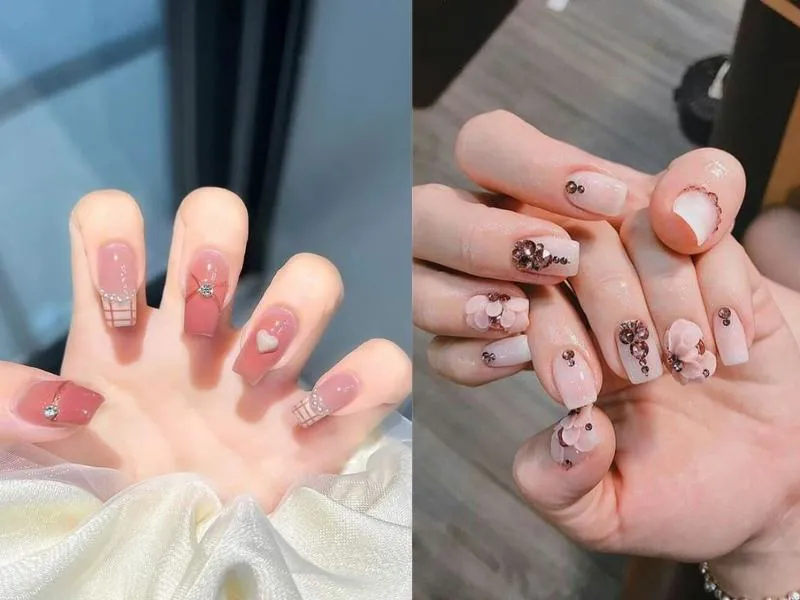 20+ mẫu nail màu hồng đẹp ngất ngây cho phái nữ