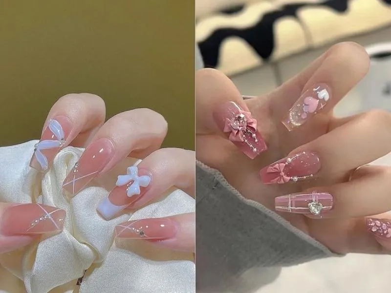 20+ mẫu nail màu hồng đẹp ngất ngây cho phái nữ