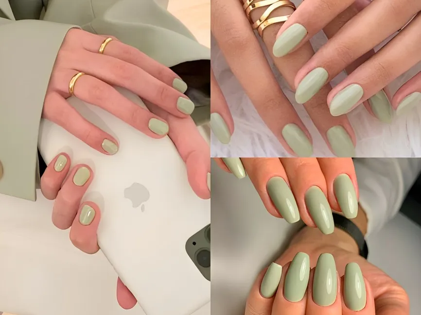 20+ mẫu nail màu xanh lá đẹp độc đáo và sành điệu