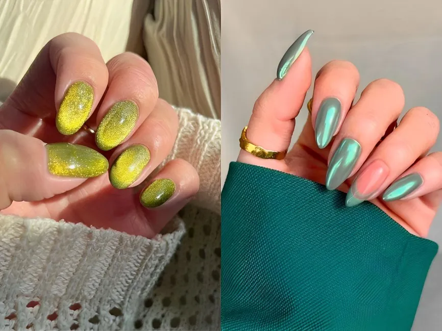 20+ mẫu nail màu xanh lá đẹp độc đáo và sành điệu