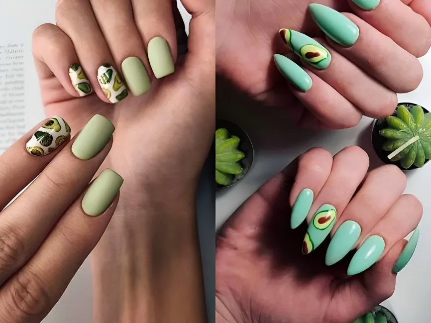 20+ mẫu nail màu xanh lá đẹp độc đáo và sành điệu