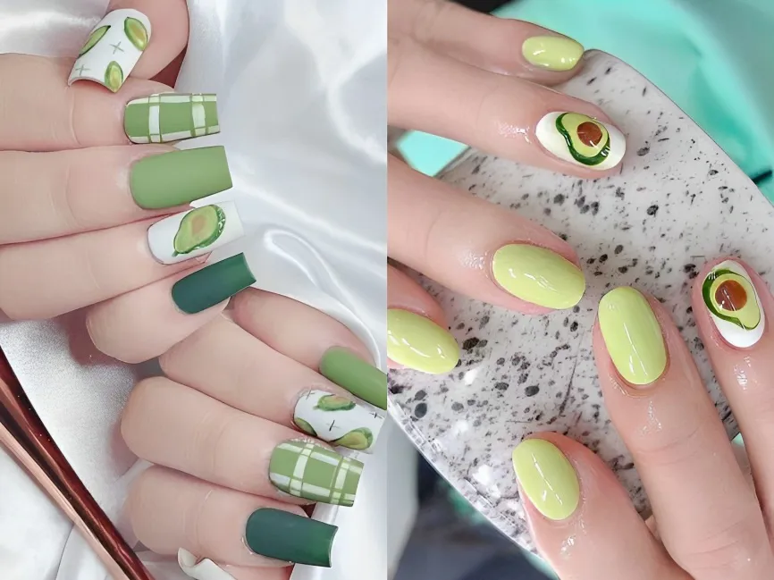 20+ mẫu nail màu xanh lá đẹp độc đáo và sành điệu