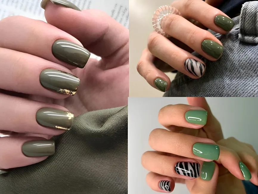 20+ mẫu nail màu xanh lá đẹp độc đáo và sành điệu