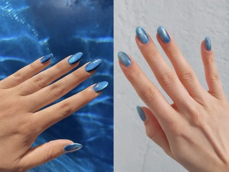 20+ mẫu nail màu xanh sáng da cho mọi bạn nữ