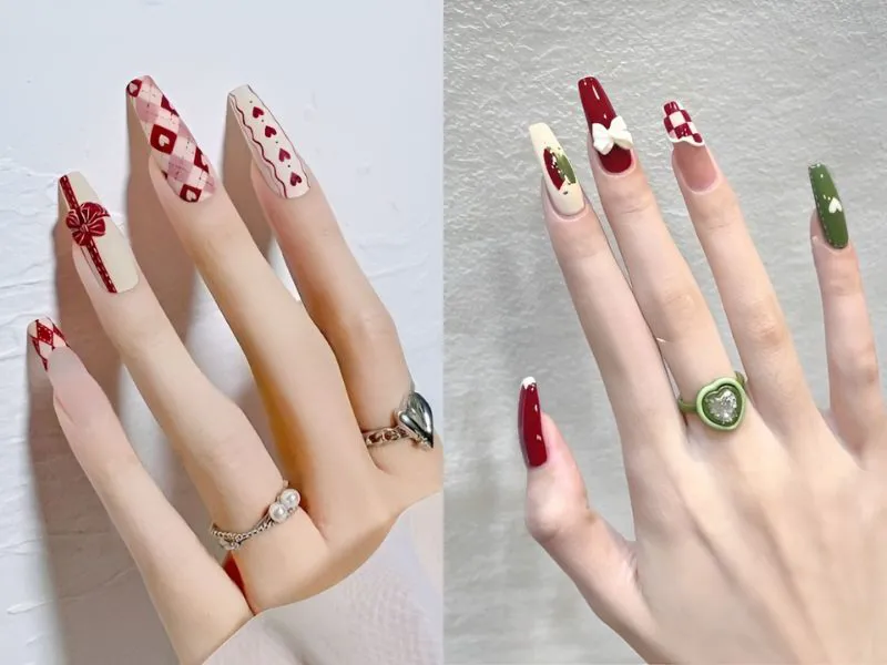 30+ mẫu nail Tết 2024 hot trend, rực rỡ đón Xuân sang