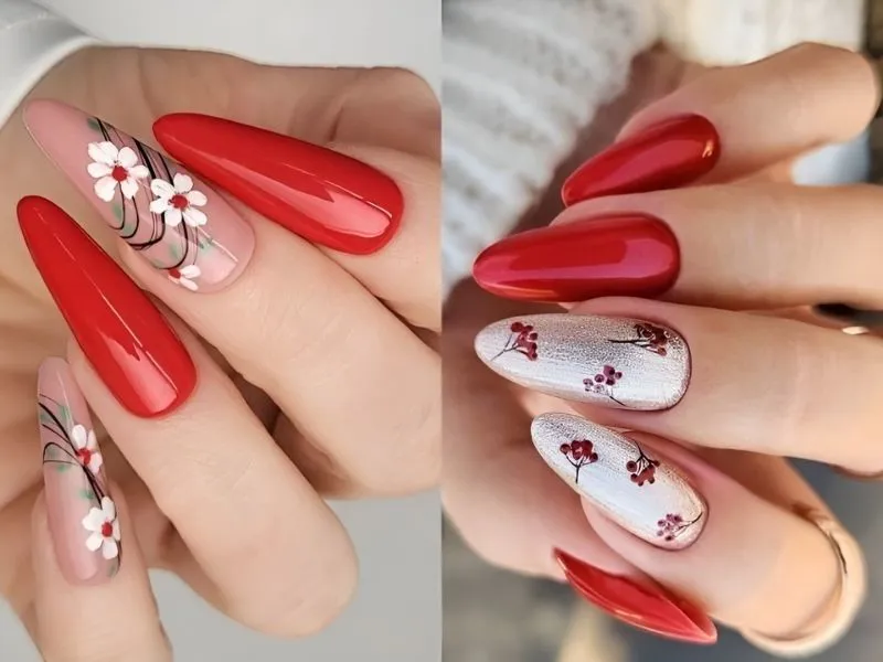 30+ mẫu nail Tết 2024 hot trend, rực rỡ đón Xuân sang