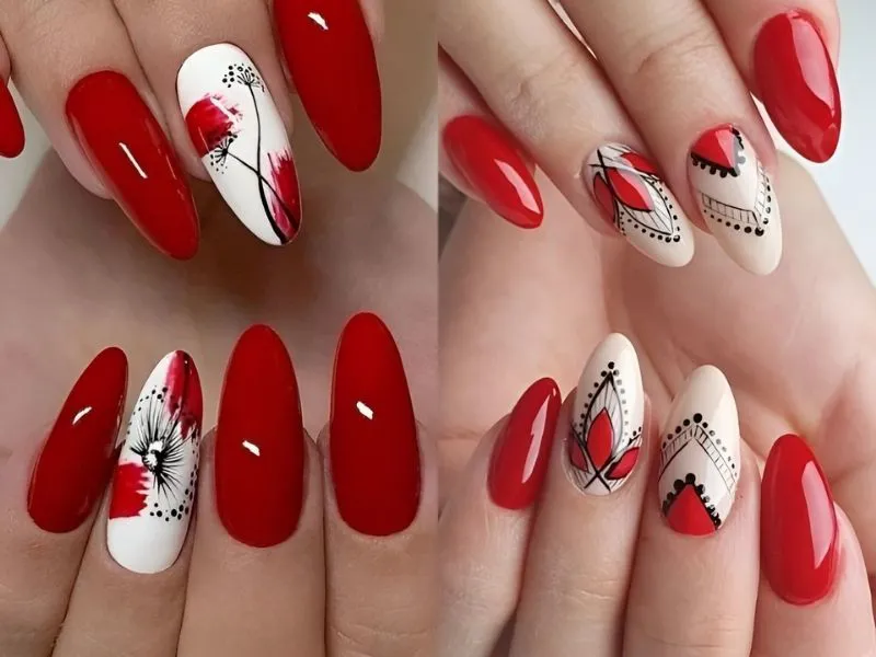 30+ mẫu nail Tết 2024 hot trend, rực rỡ đón Xuân sang