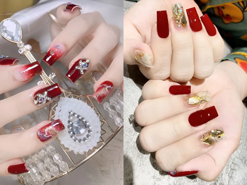 30+ mẫu nail Tết 2024 hot trend, rực rỡ đón Xuân sang