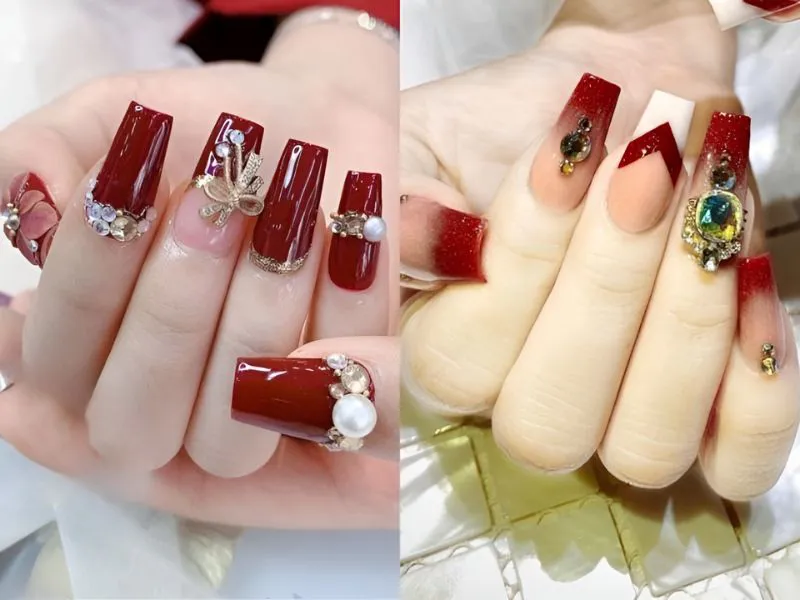 30+ mẫu nail Tết 2024 hot trend, rực rỡ đón Xuân sang