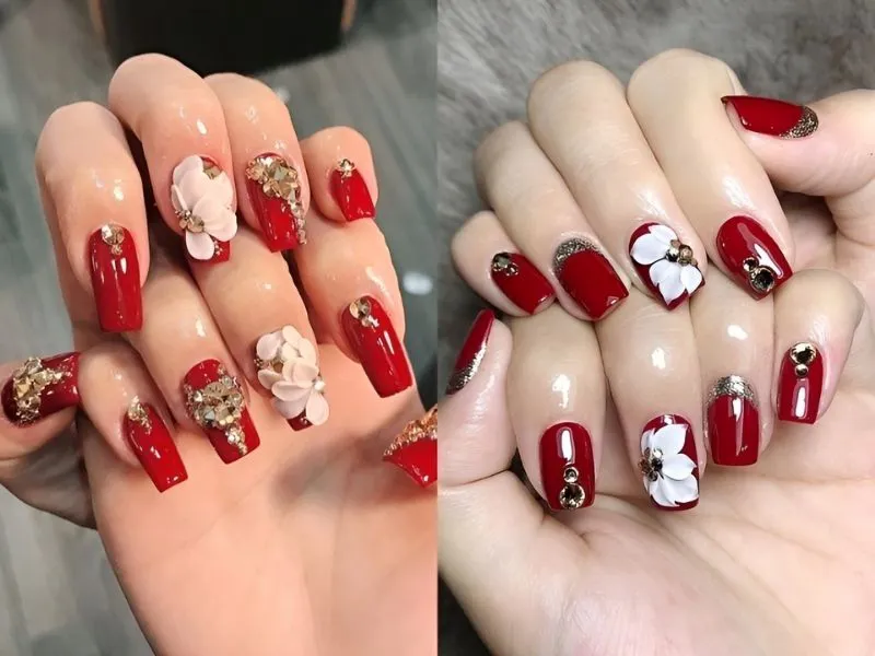 30+ mẫu nail Tết 2024 hot trend, rực rỡ đón Xuân sang