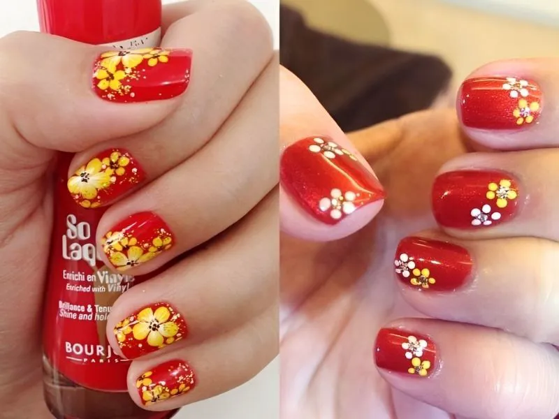 30+ mẫu nail Tết 2024 hot trend, rực rỡ đón Xuân sang