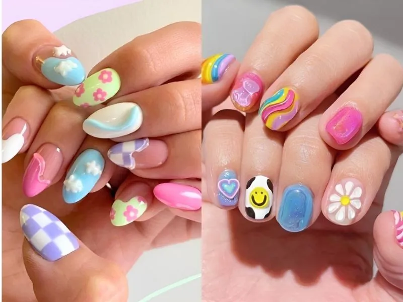 30+ mẫu nail Tết 2024 hot trend, rực rỡ đón Xuân sang