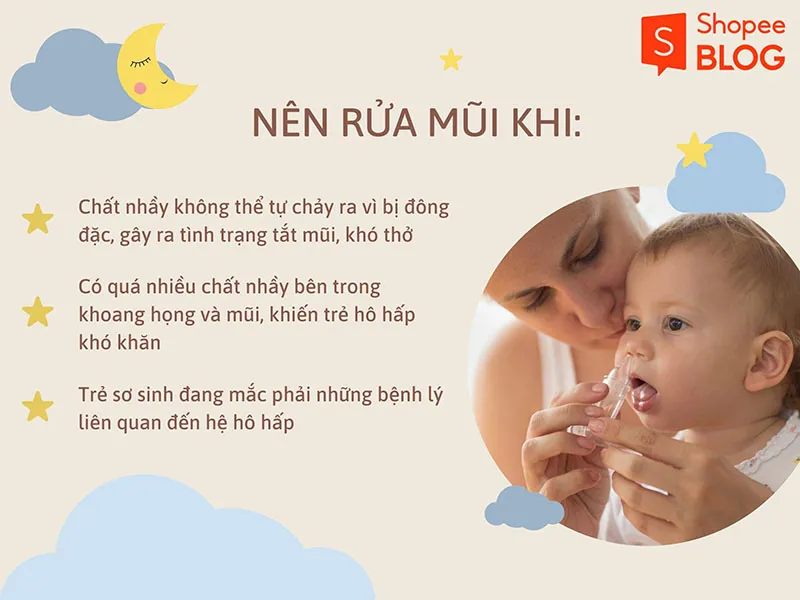 5 Cách rửa mũi cho trẻ sơ sinh an toàn