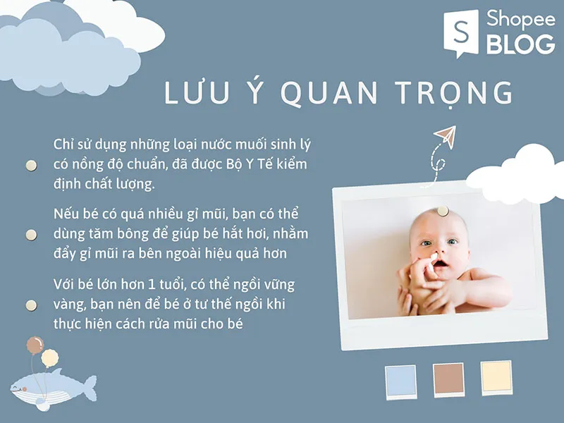 5 Cách rửa mũi cho trẻ sơ sinh an toàn