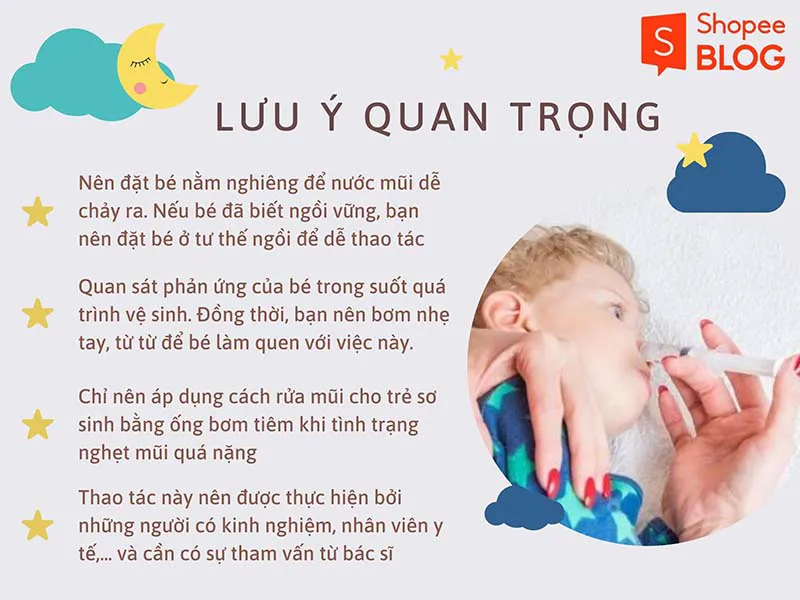 5 Cách rửa mũi cho trẻ sơ sinh an toàn