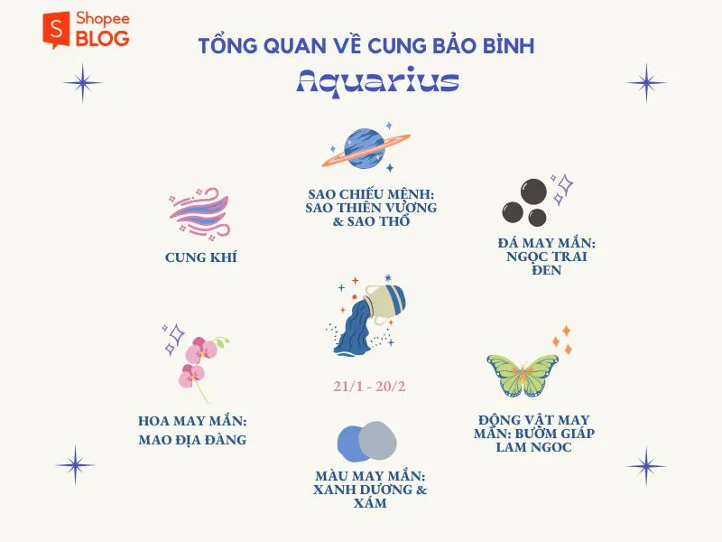 Bật mí cung hoàng đạo: Bảo Bình hợp với cung nào?