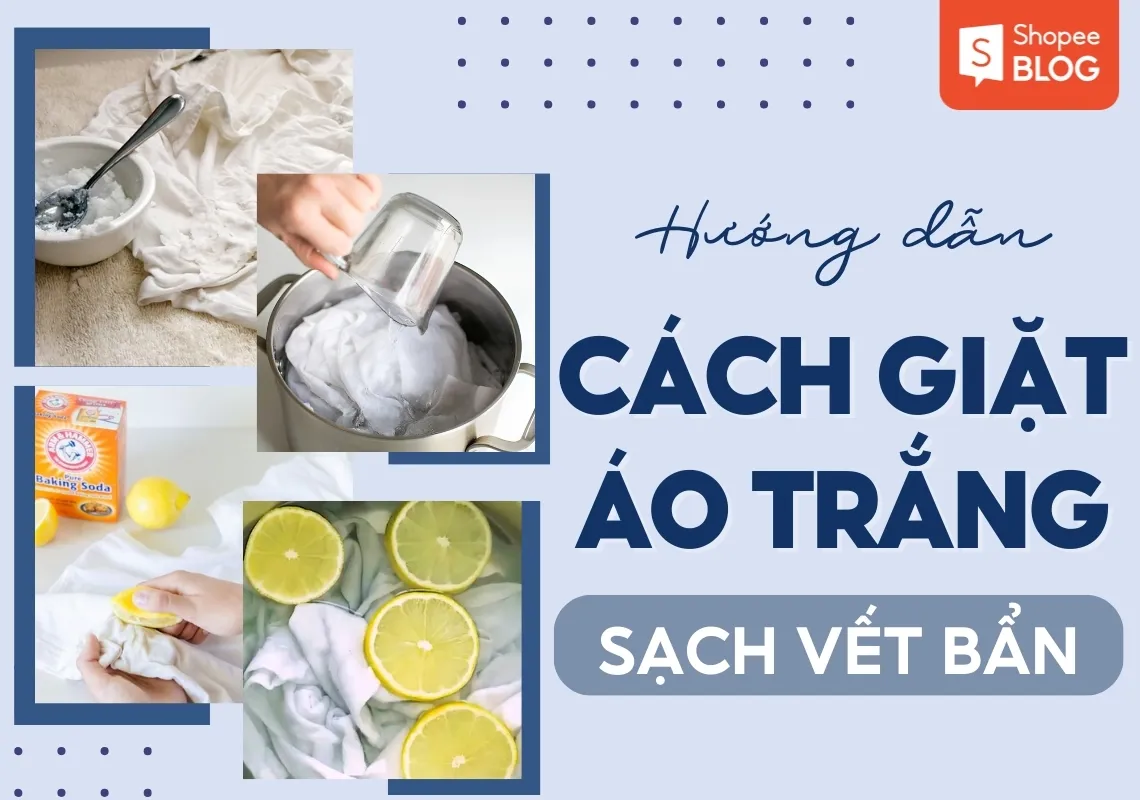 Cách giặt áo trắng sáng như mới và sạch không tì vết