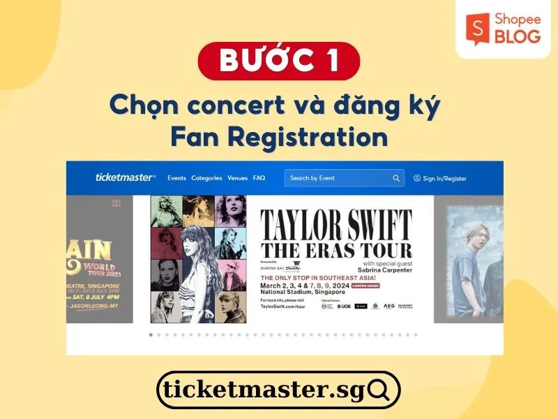 Cách mua vé concert tại Hàn, Thái, Singapore, Việt Nam,… chi tiết từng bước