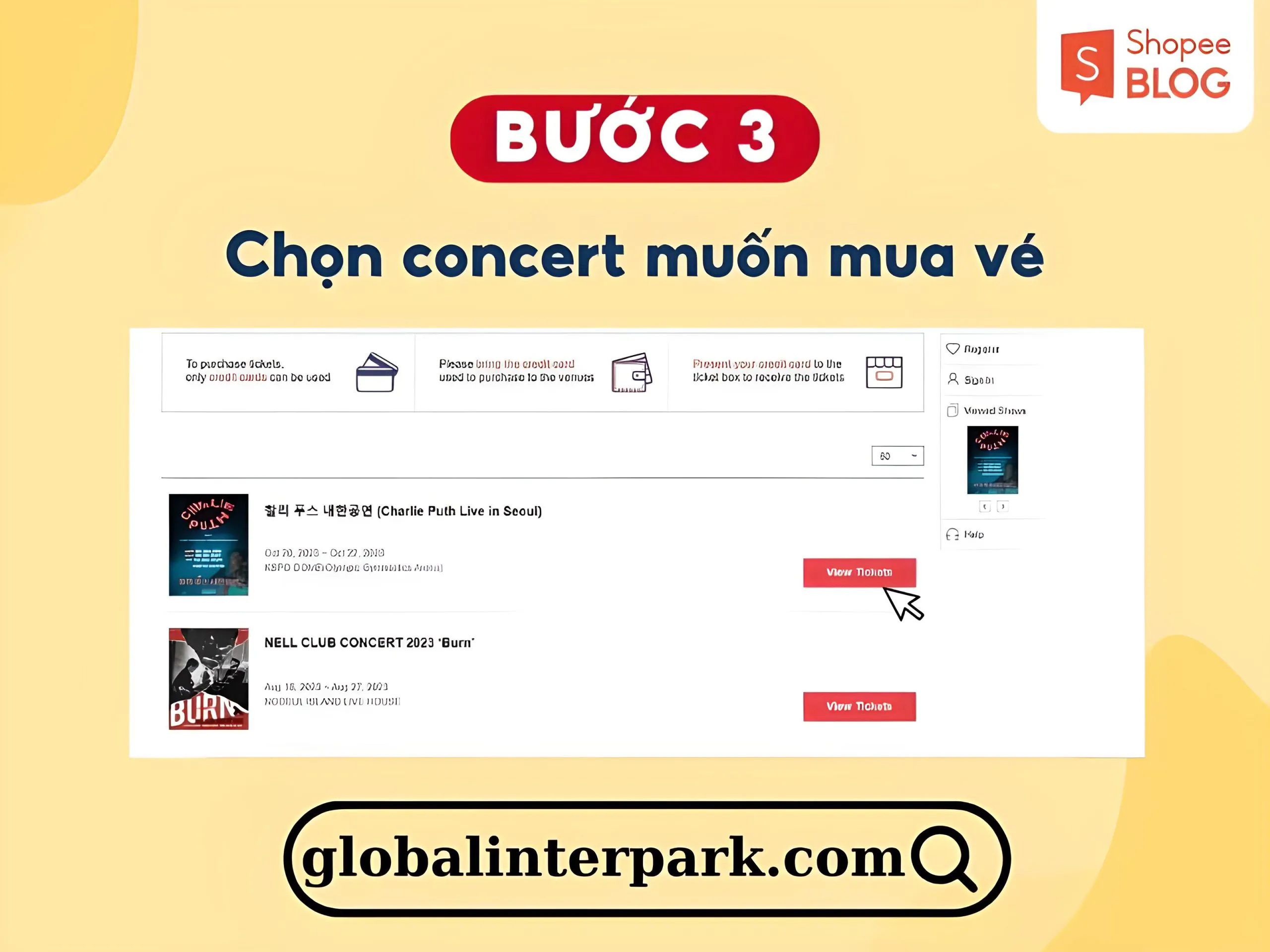 Cách mua vé concert tại Hàn, Thái, Singapore, Việt Nam,… chi tiết từng bước