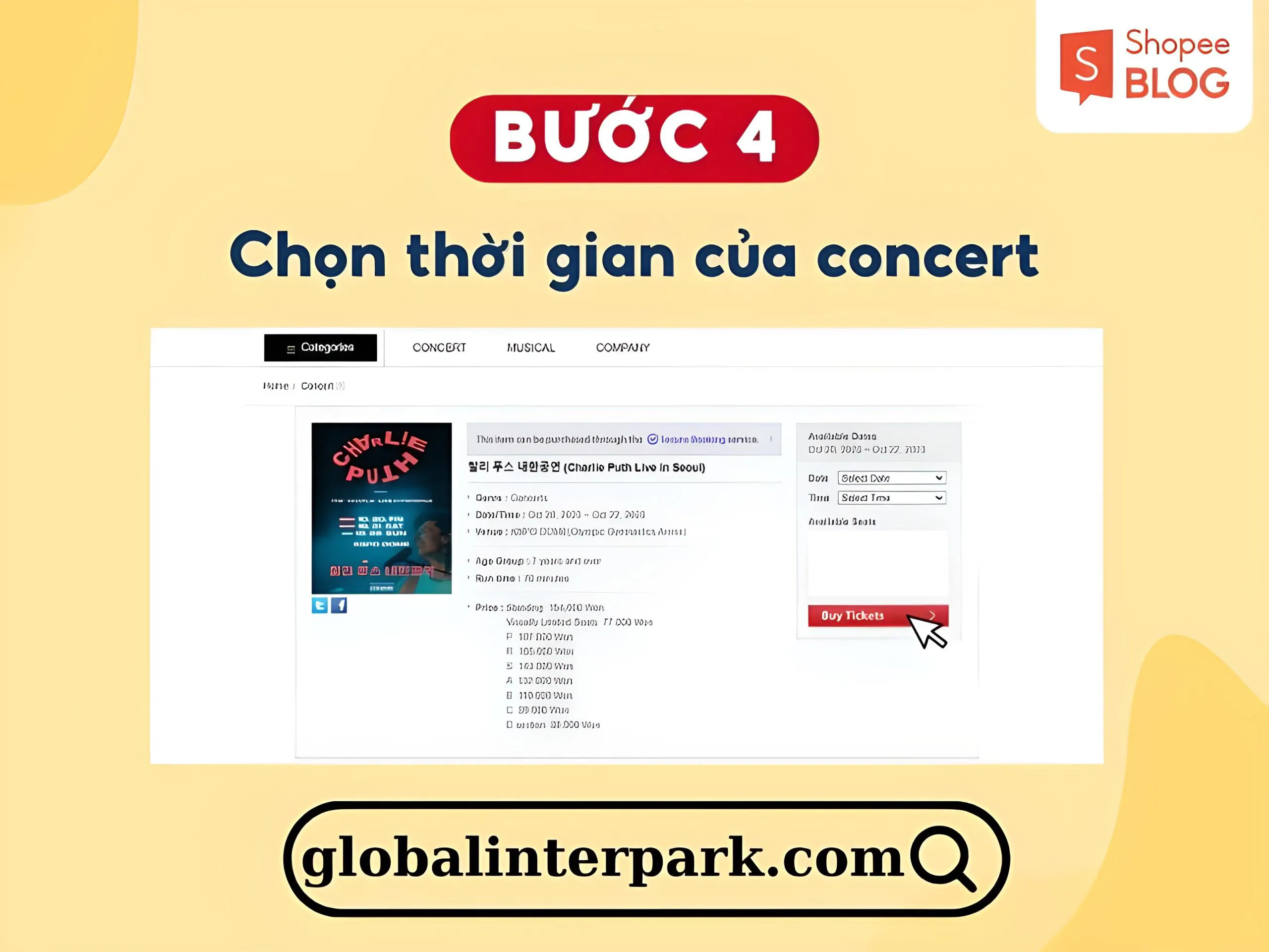 Cách mua vé concert tại Hàn, Thái, Singapore, Việt Nam,… chi tiết từng bước