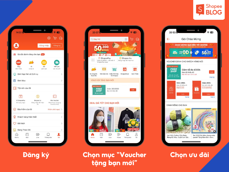 [Cập nhật 3/2024] Ưu đãi khách hàng mới Shopee, tận hưởng đơn đầu tiên giảm 50.000Đ và Ship 0Đ toàn quốc