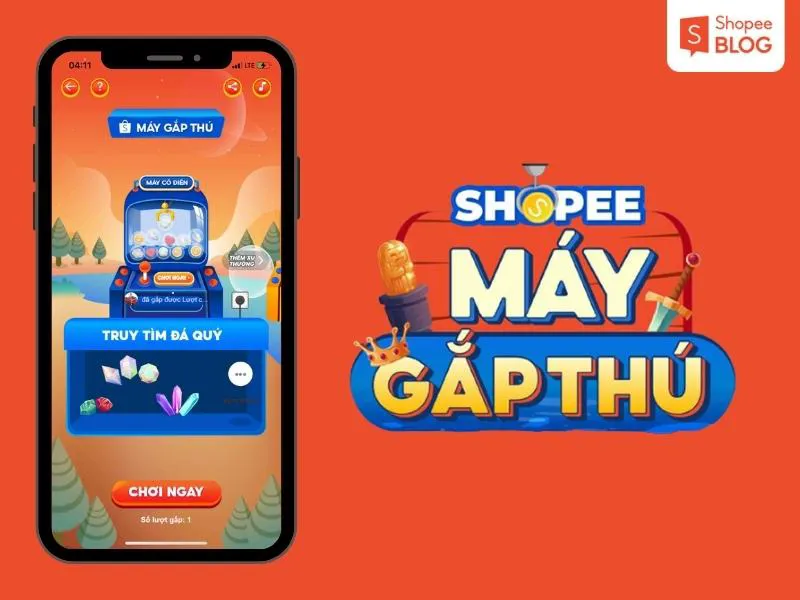 Chơi game trên Shopee Game trúng hàng ngàn phần quà hấp dẫn