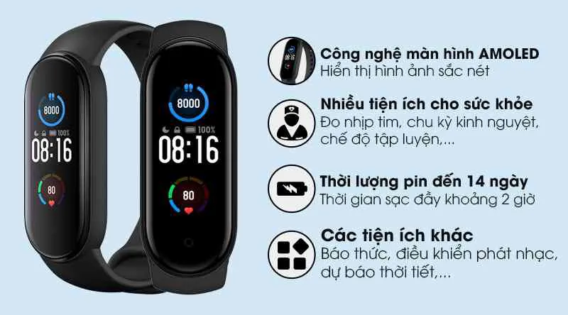 Đánh giá Xiaomi Mi Band 5 – Vòng đeo tay thông minh HOT nhất thị trường