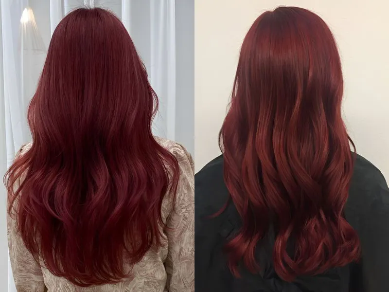 Gợi ý 15+ kiểu tóc màu đỏ rượu nổi bật và thu hút