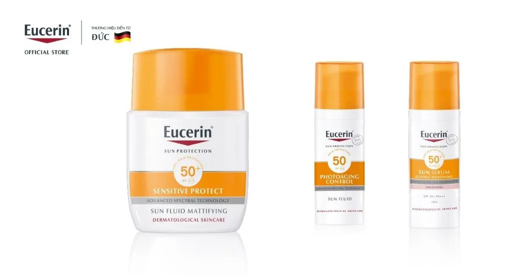 Kem chống nắng Eucerin có mấy loại? Ưu điểm kem chống nắng Eucerin