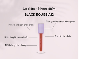 Khám phá son A12 Black Rouge là màu gì khiến giới làm đẹp đều chao đảo?