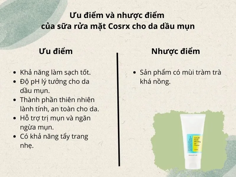 Mách bạn 6 loại sữa rửa mặt cho da dầu mụn hiệu quả