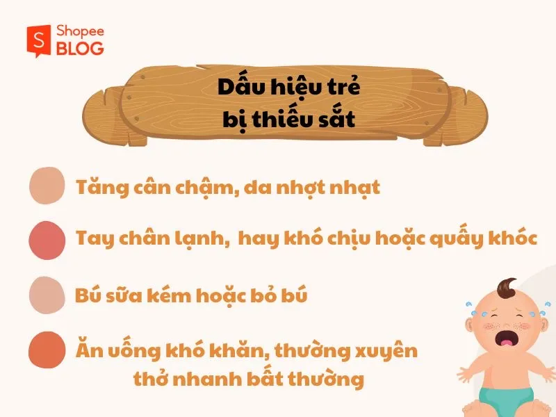 Mách bạn cách bổ sung sắt cho trẻ sơ sinh hiệu quả, an toàn