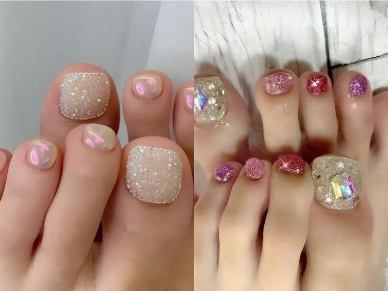Mách nàng 20+ mẫu móng chân Hàn Quốc đẹp và trendy