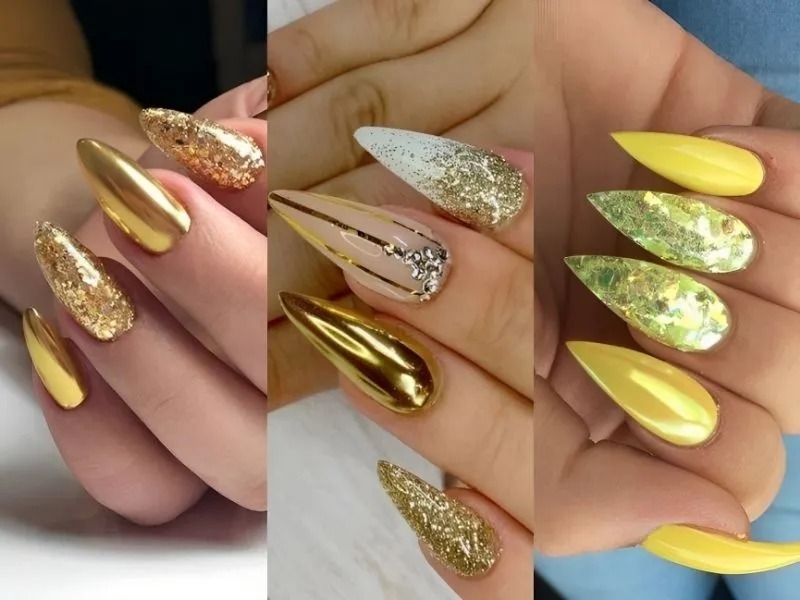 Mách nàng 20+ mẫu nail kim tuyến lấp lánh, đầy cuốn hút