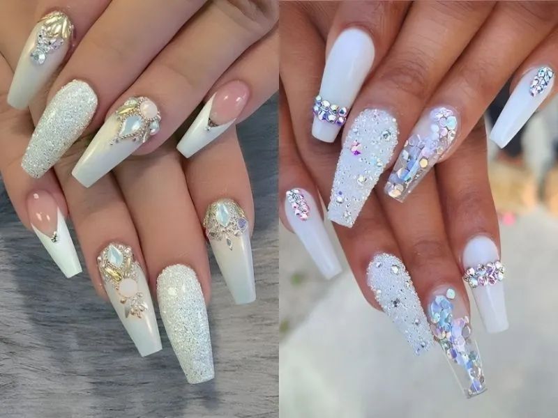 Mách nàng 20+ mẫu nail kim tuyến lấp lánh, đầy cuốn hút