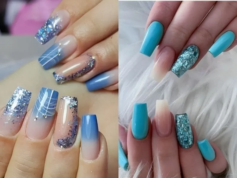 Mách nàng 20+ mẫu nail kim tuyến lấp lánh, đầy cuốn hút