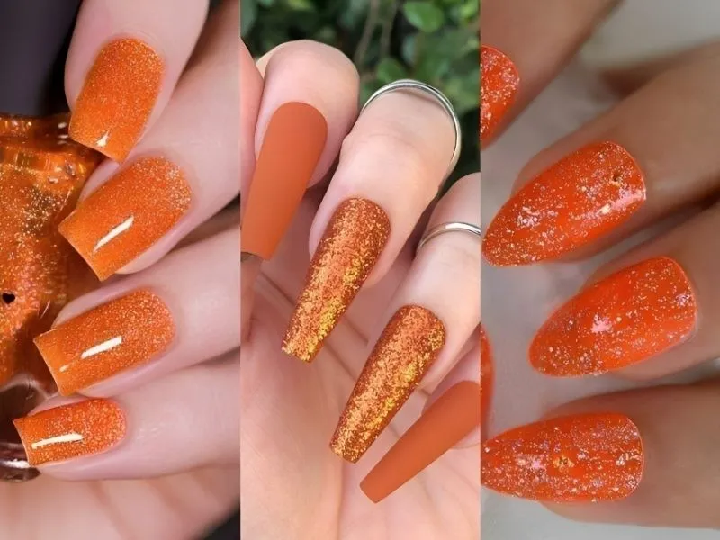 Mách nàng 20+ mẫu nail kim tuyến lấp lánh, đầy cuốn hút